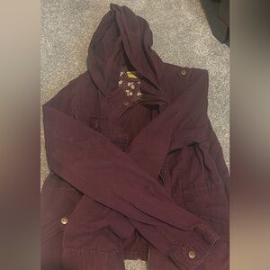 Girls Maroon Prince & Fox Denim Jacket
